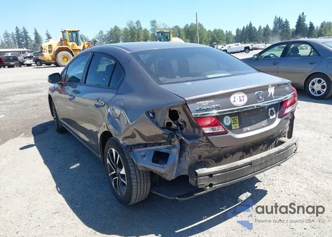 2013 Honda Civic Ex z USA, uszkodzony, nr VIN 19XFB2F83DE037425